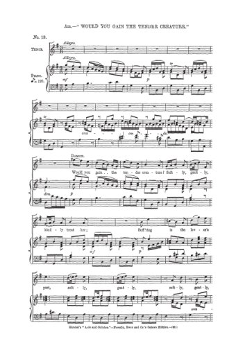 Acis et Galatea, Would you gain the tender creature